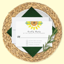 Boda floral de acuarela de girasol