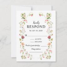 Boda floral elegante con acuarela