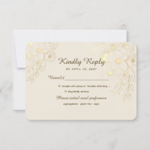 Boda floral elegante marfil y oro