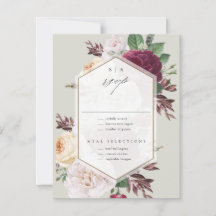 Boda floral monograma