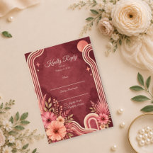 Boda floral retro con estilo