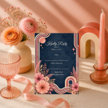 Boda floral retro temperamental