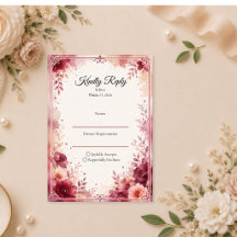 Boda floral romántica de Borgoña
