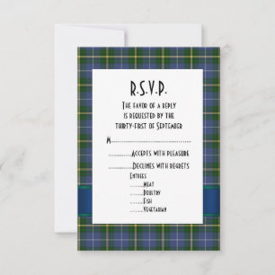 Tarjeta De Confirmación De Asistencia Boda formal R.S.V.P.