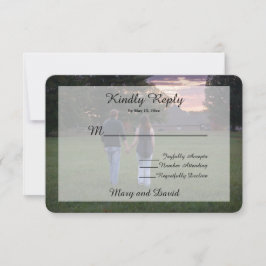 Tarjeta De Confirmación De Asistencia Boda fotográfico