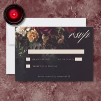 Boda gótica floral oscura romántica y temperamenta