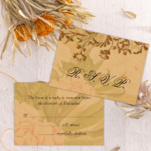 Boda Harvest Gold y Faded Peonies