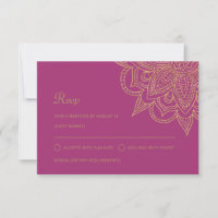 Boda hindú moderno de lujo rosa Mehndi