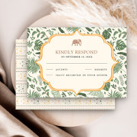 Boda indio del Elefante Forestal Tropical