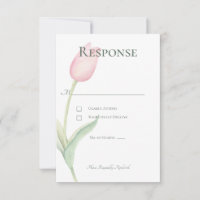 Boda individual de tulipán rosado