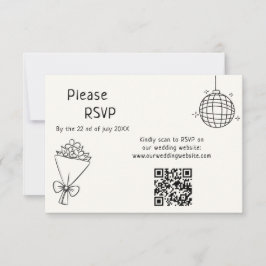 Tarjeta De Confirmación De Asistencia Boda manuscrito