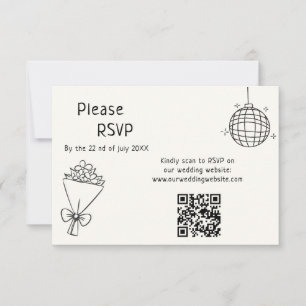 Tarjeta De Confirmación De Asistencia Boda manuscrito