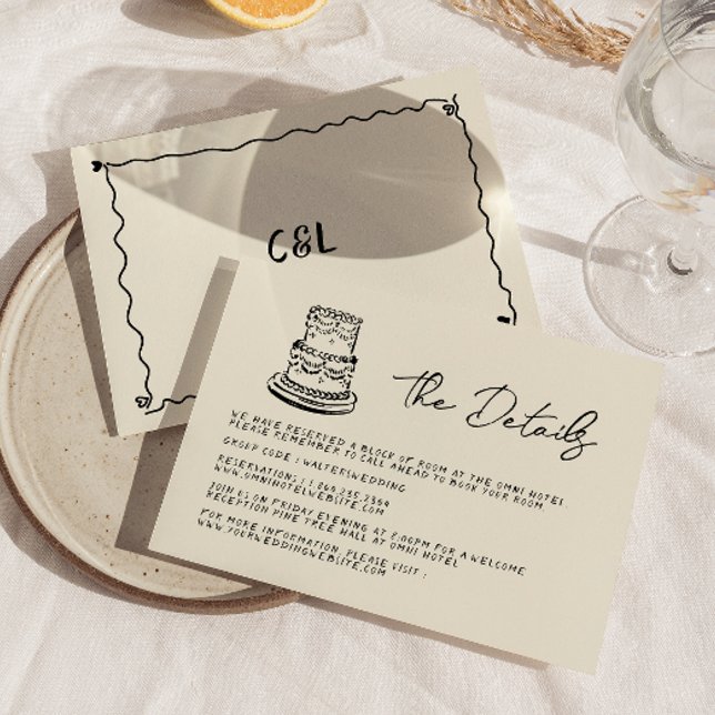 Tarjeta De Confirmación De Asistencia Boda manuscrito retro de mano sinusal escrita (Subido por el creador)