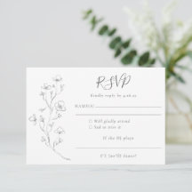 Boda minimalista Boho Black White Floral