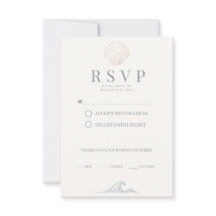 Boda Minimalista Dusty Blue Costera con Conchas