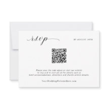 Boda Minimalista Elegante Simple con Tarjeta de Re