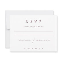 Boda minimalista moderna de color burgundy