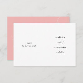 TARJETA DE CONFIRMACIÓN DE ASISTENCIA BODA MOD PINK TULIP