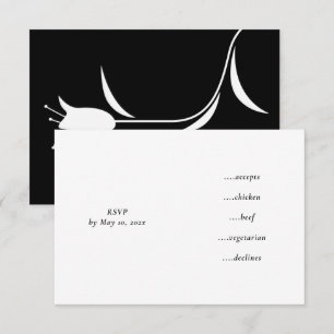 TARJETA DE CONFIRMACIÓN DE ASISTENCIA BODA MOD WHITE TULIP