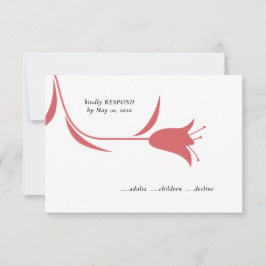 TARJETA DE CONFIRMACIÓN DE ASISTENCIA BODA MOD WINE TULIP