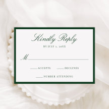 Boda Moderna con Borde Verde