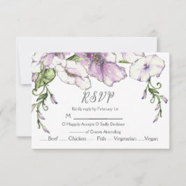 Tarjeta De Confirmación De Asistencia Boda moderna con pensamientos