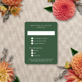 Tarjeta De Confirmación De Asistencia Boda moderna elegante de verano y otoño con desenf