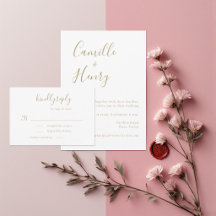 Boda Moderna Minimalista de Oro y Blanco