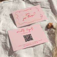 Boda moderno con un colorido código QR escrito a m