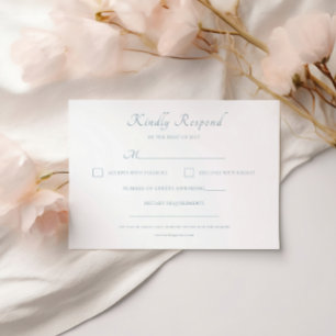 Tarjeta De Confirmación De Asistencia Boda moderno elegante de escritura clásica