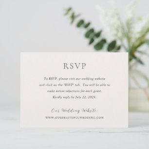 Tarjeta De Confirmación De Asistencia Boda moderno neutral de estilo