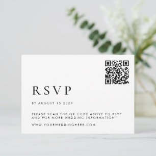 Tarjeta De Confirmación De Asistencia Boda moderno simple