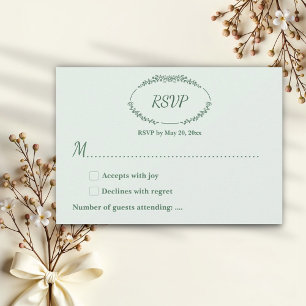 Tarjeta De Confirmación De Asistencia Boda monocromo ruso