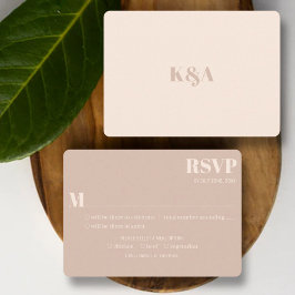 Tarjeta De Confirmación De Asistencia Boda Nostalgic Charm Retro