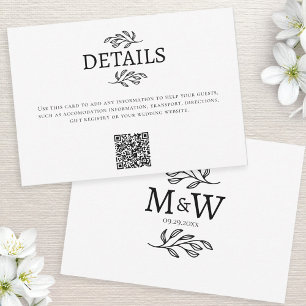 Tarjeta De Confirmación De Asistencia Boda Pareja Monograma Iniciales Detalles Tarjeta Q