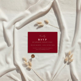 Tarjeta De Confirmación De Asistencia Boda personalizada manuscrita rosa y roja