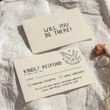 Boda Quirky Retro Escrito A Mano Ilustrado