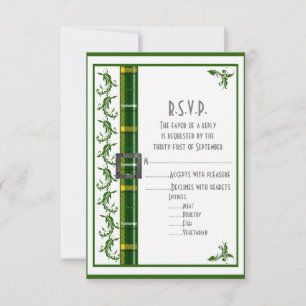 Tarjeta De Confirmación De Asistencia Boda R.S.V.P.