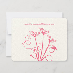 Tarjeta De Confirmación De Asistencia Boda religiosa Monograma Rosa de Flor Silvestre RS