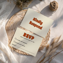 Boda Retro Groovy Naranja Quemada