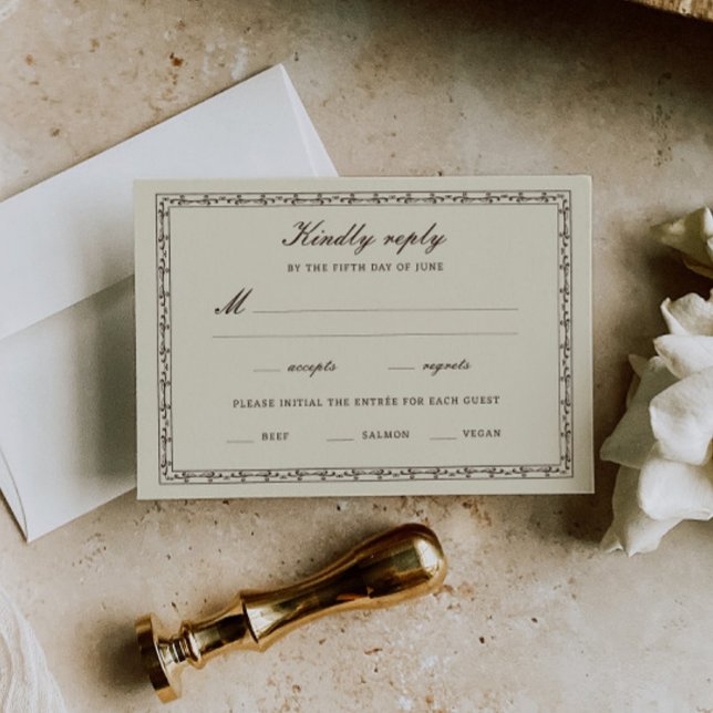 Tarjeta De Confirmación De Asistencia Boda Romántica de Ranchería Occidental (Subido por el creador)