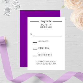 Tarjeta De Confirmación De Asistencia Boda Rustic White Wood