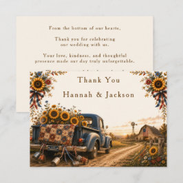 Tarjeta De Confirmación De Asistencia Boda rústica chic americana en un granero con gira