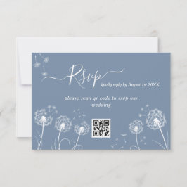 Tarjeta De Confirmación De Asistencia Boda Rústica de Flores Silvestres Simples