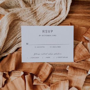 Tarjeta De Confirmación De Asistencia Boda Simple Moderna