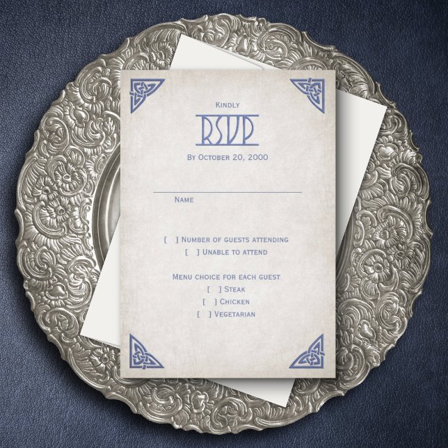 Tarjeta De Confirmación De Asistencia Boda Viking Celtic Gamer (Subido por el creador)