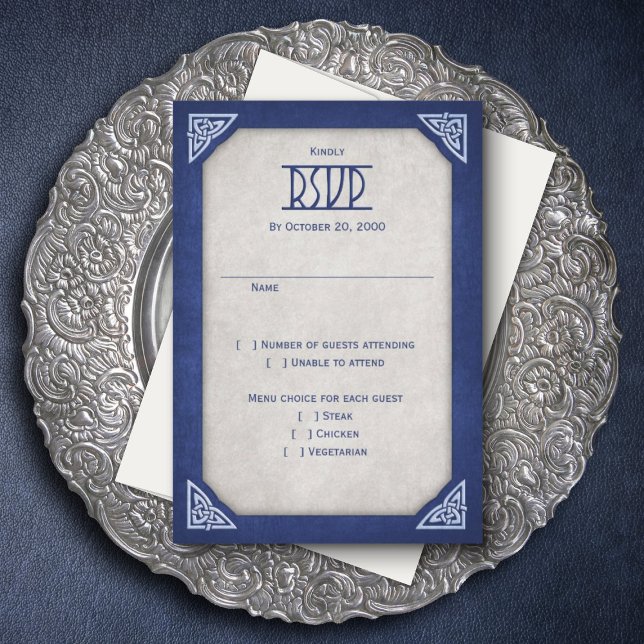 Tarjeta De Confirmación De Asistencia Boda Viking Celtic Gamer (Subido por el creador)