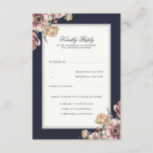 Boda Vintage elegante de la Marina y la Floral Mau