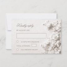 Bodas de rosas silvestres blancas 3D