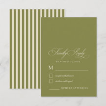Bodas Elegantes con Rayas Verde Salvia y Marfil